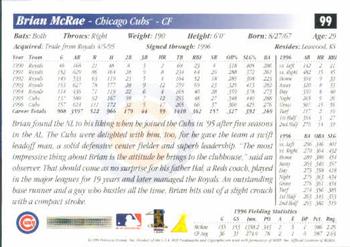 1997 Score #99 Brian McRae Back