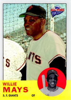 2004 Topps All-Time Fan Favorites - Refractors #1 Willie Mays Front