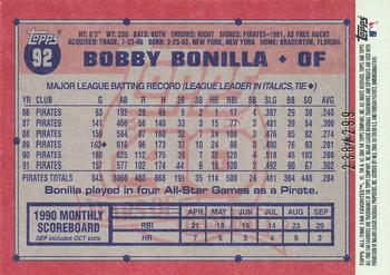 2004 Topps All-Time Fan Favorites - Refractors #92 Bobby Bonilla Back