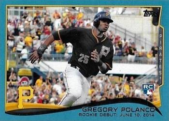 2014 Topps Update - Walmart Blue Border #US-20 Gregory Polanco Front