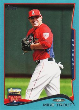 2014 Topps Update - Walmart Blue Border #US-54 Mike Trout Front