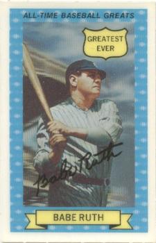 1970 Rold Gold Pretzels All-Time Baseball Greats #6 Babe Ruth Front