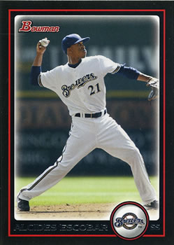 2010 Bowman #22 Alcides Escobar Front