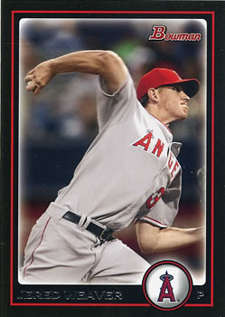 2010 Bowman #47 Jered Weaver Front