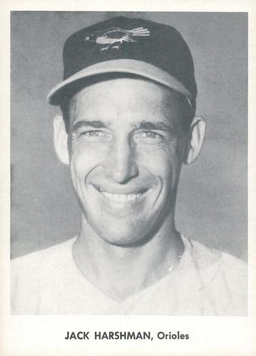 1958 Jay Publishing Baltimore Orioles Set B #NNO Jack Harshman Front