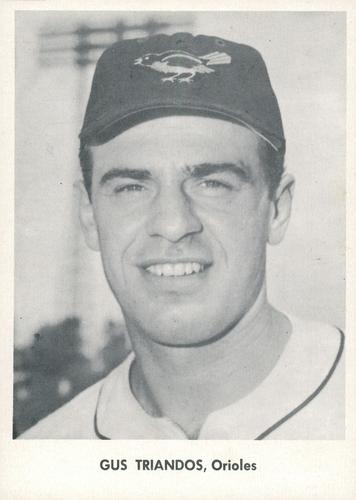 1958 Jay Publishing Baltimore Orioles Set B #NNO Gus Triandos Front