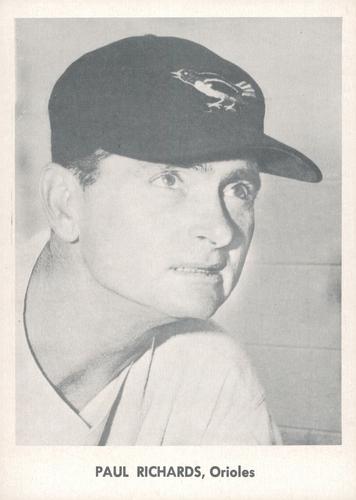 1958 Jay Publishing Baltimore Orioles Set C #NNO Paul Richards Front