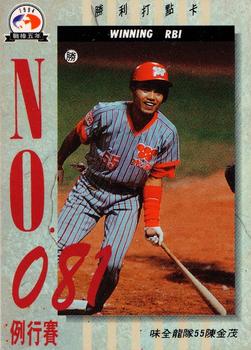 1994 CPBL #316 Chin-Mou Chen Front