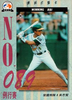 1994 CPBL #324 Shi-Hsien Wu Front
