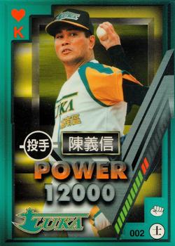 1997 Taiwan Major League Power Card #002 Yi-Hsin Chen Front