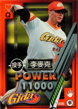 1997 Taiwan Major League Power Card #006 Derek Hasselhoff Front