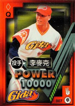 1997 Taiwan Major League Power Card #007 Derek Hasselhoff Front