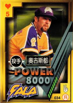 1997 Taiwan Major League Power Card #034 Don August Front