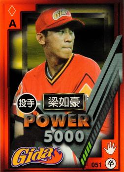 1997 Taiwan Major League Power Card #051 Ju-Hao Liang Front