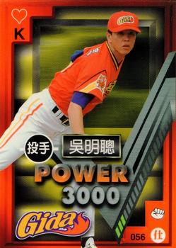 1997 Taiwan Major League Power Card #056 Ming-Tsung Wu Front