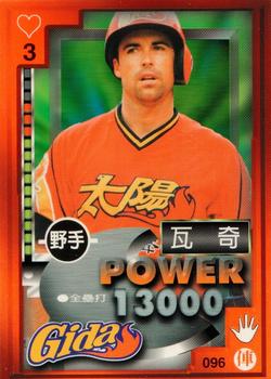 1997 Taiwan Major League Power Card #096 Jim Vatcher Front