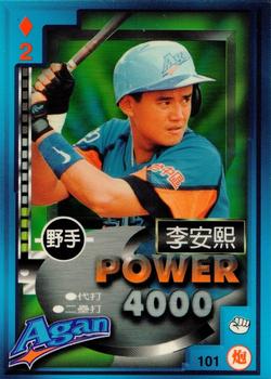 1997 Taiwan Major League Power Card #101 An-Hsi Lee Front