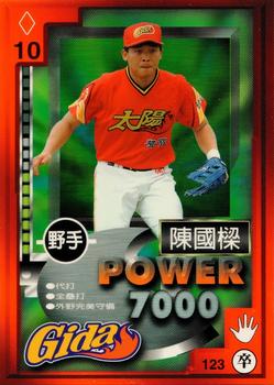 1997 Taiwan Major League Power Card #123 Kuo-Liang Chen Front