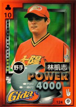 1997 Taiwan Major League Power Card #124 Kai-Chih Lin Front