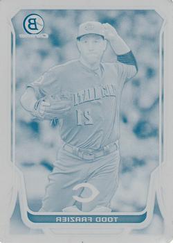 2014 Bowman Chrome - Printing Plates Cyan #114 Todd Frazier Front
