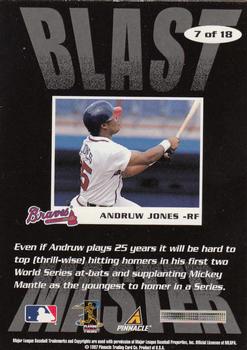 1997 Score - Blast Masters #7 Andruw Jones Back