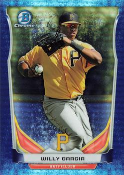 2014 Bowman Chrome - Prospects Bubble Refractors #BCP9 Willy Garcia Front