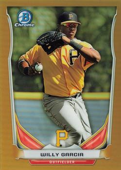 2014 Bowman Chrome - Prospects Gold Refractors #BCP9 Willy Garcia Front