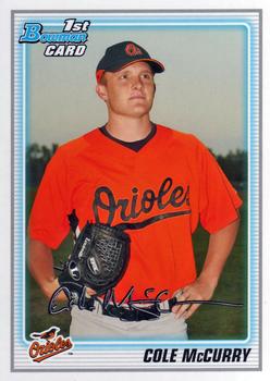 2010 Bowman - Prospects #BP3 Cole McCurry Front