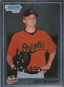 2010 Bowman - Chrome Prospects #BCP3 Cole McCurry Front