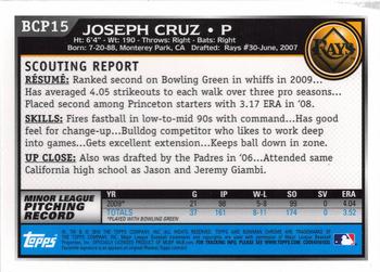 2010 Bowman - Chrome Prospects #BCP15 Joseph Cruz Back