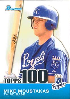 2010 Bowman - Topps 100 Prospects #TP6 Mike Moustakas Front