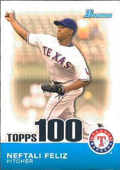 2010 Bowman - Topps 100 Prospects #TP14 Neftali Feliz Front