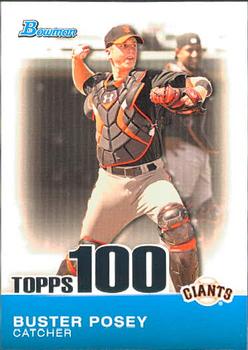 2010 Bowman - Topps 100 Prospects #TP20 Buster Posey Front