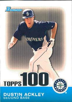 2010 Bowman - Topps 100 Prospects #TP21 Dustin Ackley Front