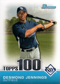 2010 Bowman - Topps 100 Prospects #TP22 Desmond Jennings Front