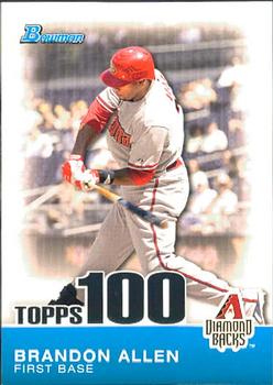 2010 Bowman - Topps 100 Prospects #TP23 Brandon Allen Front
