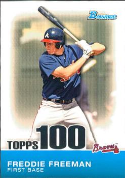 2010 Bowman - Topps 100 Prospects #TP24 Freddie Freeman Front