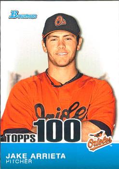 2010 Bowman - Topps 100 Prospects #TP25 Jake Arrieta Front