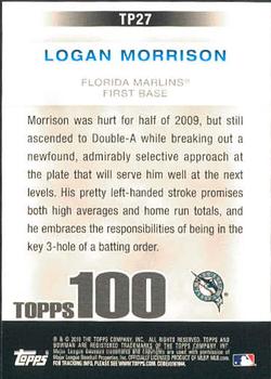 2010 Bowman - Topps 100 Prospects #TP27 Logan Morrison Back