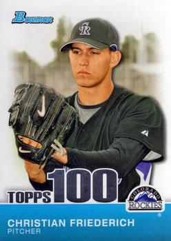 2010 Bowman - Topps 100 Prospects #TP28 Christian Friedrich Front