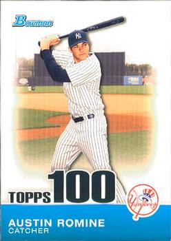 2010 Bowman - Topps 100 Prospects #TP30 Austin Romine Front