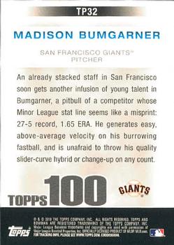 2010 Bowman - Topps 100 Prospects #TP32 Madison Bumgarner Back