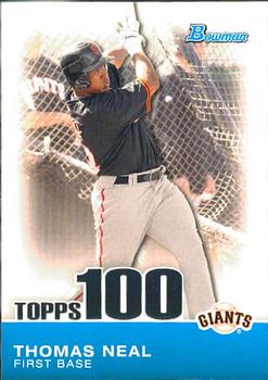 2010 Bowman - Topps 100 Prospects #TP37 Thomas Neal Front