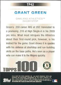 2010 Bowman - Topps 100 Prospects #TP42 Grant Green Back