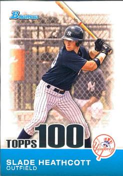 2010 Bowman - Topps 100 Prospects #TP50 Slade Heathcott Front