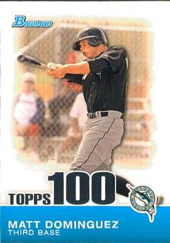 2010 Bowman - Topps 100 Prospects #TP57 Matt Dominguez Front