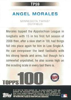 2010 Bowman - Topps 100 Prospects #TP59 Angel Morales Back