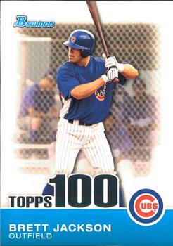 2010 Bowman - Topps 100 Prospects #TP62 Brett Jackson Front