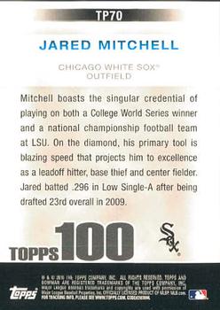 2010 Bowman - Topps 100 Prospects #TP70 Jared Mitchell Back