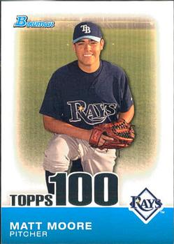 2010 Bowman - Topps 100 Prospects #TP74 Matt Moore Front